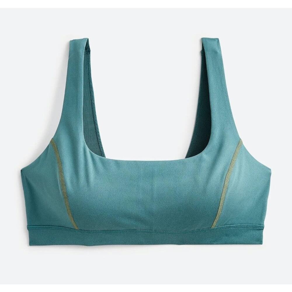 J.Crew | Green CloudStretch Scoop Neck Sports Bra | Size XL